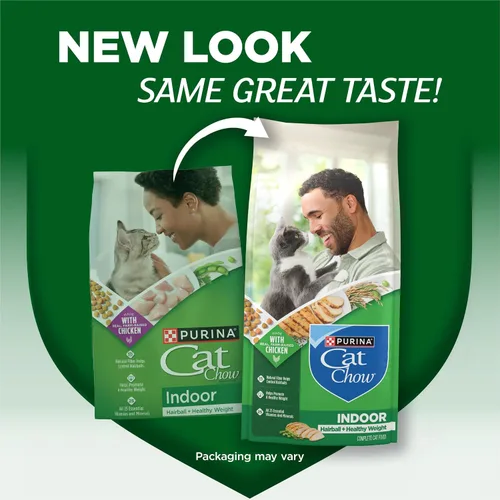 Vista 16 de Purina Cat Chow Comida seca para gatos de interior con peso saludable y control de bolas de pelo con pollo - (Paquete de 4) Bolsas de 3.15 lb