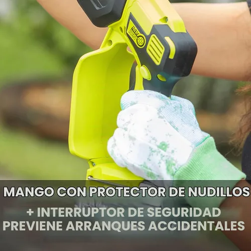 Vista 8 de Sun Joe Mini motosierra inalámbrica iON+ de 24V-HCS-LTE-P1 de 24 voltios, Verde y barra premium SWJ-OIL, aceite de cadena y piñón, lubricación