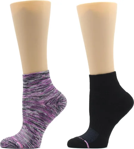Vista 3 de Dr. Motion Solid Half-Cushion Quarter Compression Socks For Women