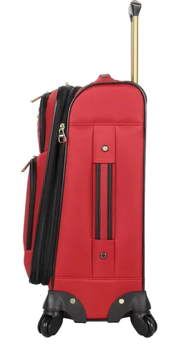 Vista 3 de Steve Madden Colección de equipaje de diseñador Maleta ligera y expandible para hombres y mujeres Bolsa de transporte duradera de 20 pulgadas