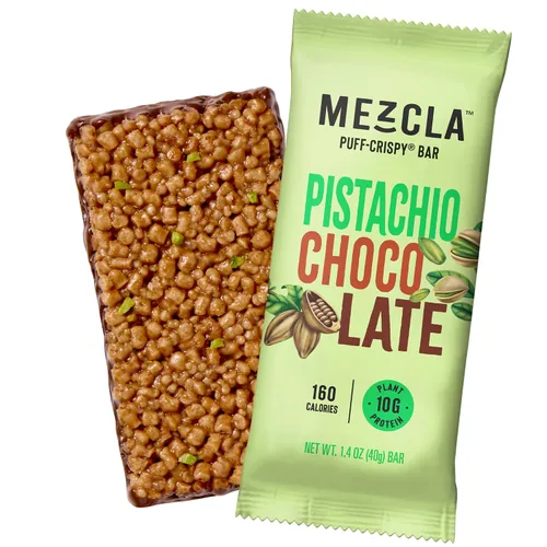 Vista 14 de Barras de proteína crujientes Mezcla, barras de proteína veganas y sin gluten, 10g de proteína, alternativa a los bocados de arroz crujientes