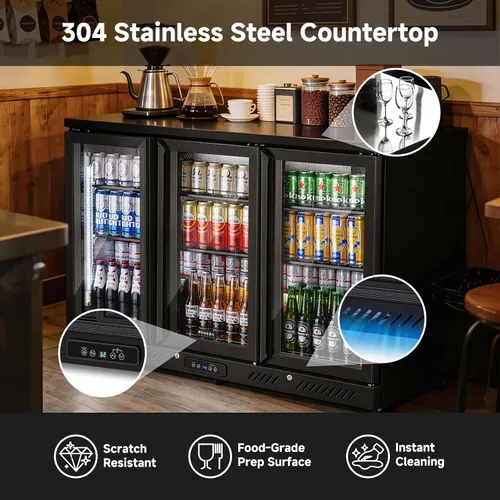 Vista 8 de BODEGA BODEGACOOLER - Enfriador de bar comercial con 3 puertas de cristal