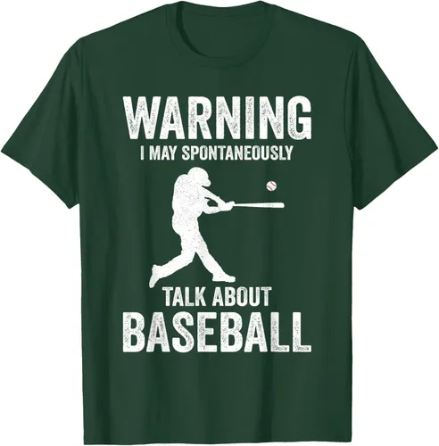 Vista 11 de Warning I May Talk About Baseball Player - Camiseta divertida de béisbol