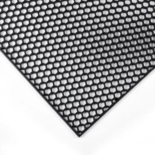 Vista 6 de AggAuto - Malla universal de plástico ABS para automóvil, 47 x 16 pulgadas, hexagonal, inserto para parrilla, parachoques, con orificios tipo panal