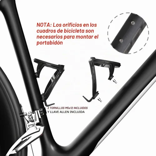 Vista 6 de GEMFUL Botellas de agua para bicicleta con soporte de 25.4 fl oz, paquete Botella negra con soporte (paquete de 2)