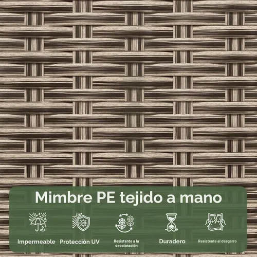 Vista 7 de Aoxun Juego de muebles de patio con cojines de 10 pulgadas de grosor