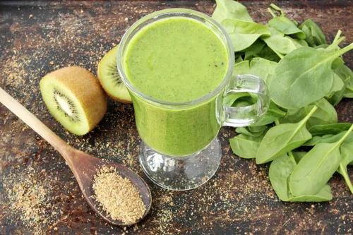 Vista 6 de Harina de linaza marrón orgánica, 1 libra, sin OMG, kosher, molida en frío a partir de semillas enteras crudas, polvo puro, superalimento vegano, a