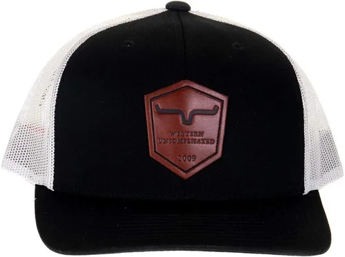 Vista 2 de Kimes Ranch Gorra de malla de sarga blindada para hombre, color negro, talla única, Negro