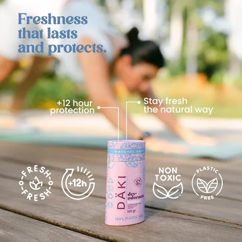Vista 9 de Däki Natural Deodorant Bar – Natural Soft, Aluminum-Free, Plastic-Free Tube, Family-Friendly, 3.5 oz