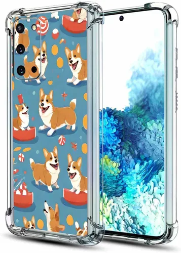 Vista 29 de Funda para Galaxy S20 FE 5G, protección contra caídas de flores de mariposa azul, a prueba de golpes, carcasa protectora de cuerpo completo
