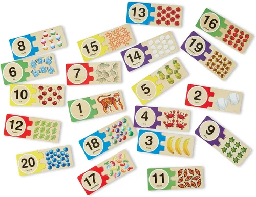 Vista 4 de Melissa & Doug Rompecabezas de números para autocorrección, Multicolor/Ninguno