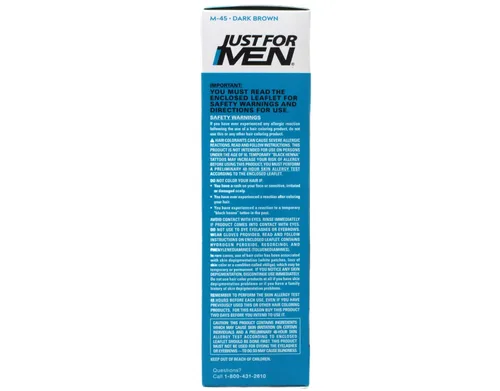Vista 2 de JUST FOR MEN Gel de color para bigote y barba M-45, marrón oscuro 1 cada uno (paquete de 2)