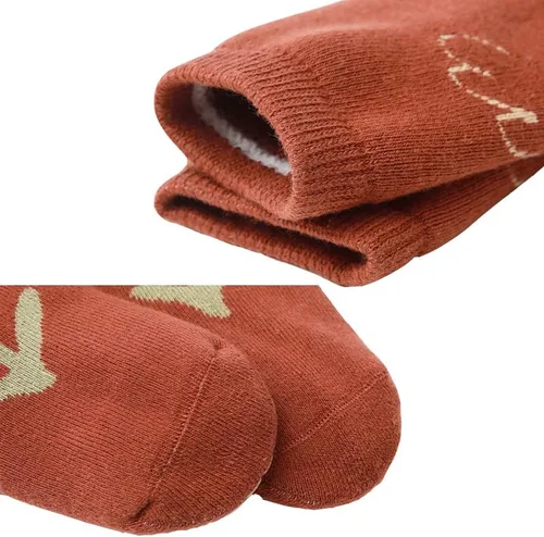 Vista 5 de Exegawe Baby Non Slip Socks Winter 5 Pairs Kid Thick Warm Crew Socks with Grips