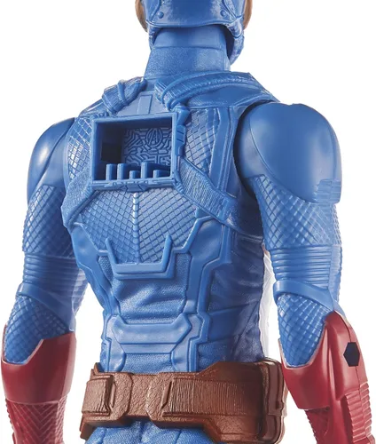 Vista 9 de Marvel Avengers Titan Hero Series Blast Gear - Figura de acción del Capitán América