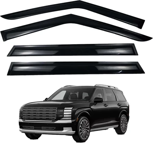 Vista 6 de Protectores de lluvia para ventanas compatibles con Toyota Prius 2010, 2011, 2012, 2013, 2014, 2015, accesorios para Toyota Prius, viseras
