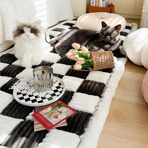 Vista 8 de LiveGo - Funda protectora para sofá de perro, cama lavable para perros grandes, funda de sofá apta para mascotas (Negro, 45x45 cm/17.7x17.7 in)