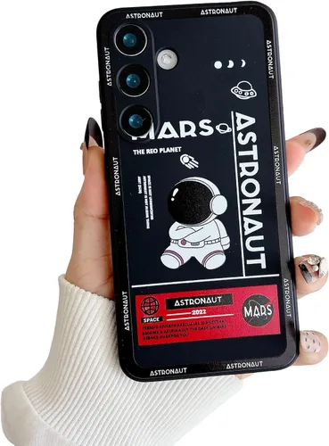 Vista 14 de Yonds Queen para Samsung Galaxy S21 Funda Linda, Cubierta de Parachoques Elegante con Diseño de Astronauta de Dibujos Animados, Espacio, Luna