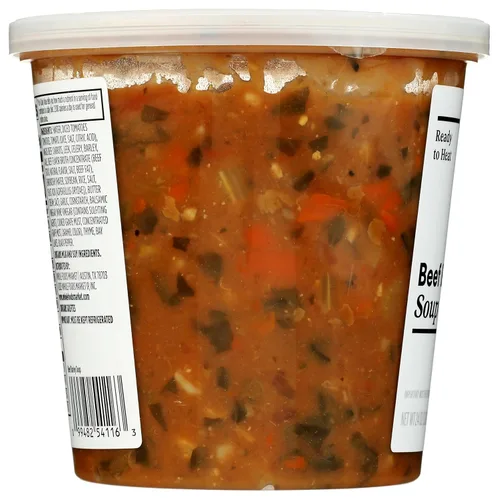 Vista 2 de Whole Foods Market Kitchens Sopa de Carne de Res con Cebada, 24 onzas