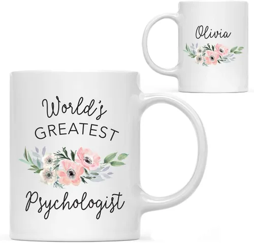 Vista 35 de Andaz Press Taza de café personalizada de 11 onzas, taza ejecutiva de relaciones públicas más grande del mundo, flor de anémona rosa, 1 paquete