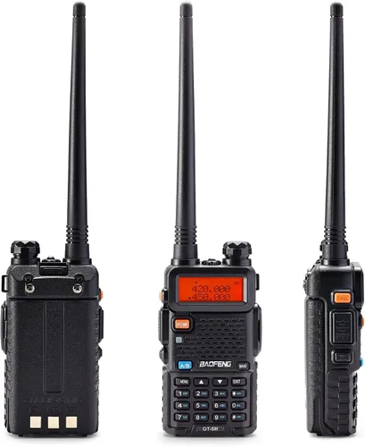 Vista 7 de 【Versión UV-5R compatible con FCC】 BAOFENG GT-5R radio bidireccional de doble banda, radio portátil UHF VHF para aficionados (Ham) para adultos