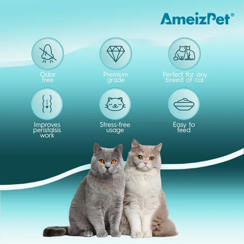 Vista 5 de AmeizPet - Remedio para bolas de pelo para gatos, sabor a queso, 4.23 onzas (4.23 oz)
