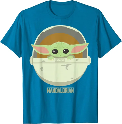 Vista 5 de Star Wars The Mandalorian The Child Bassinet - Camiseta con retrato Negro