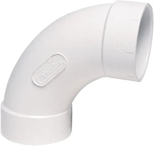 Vista 3 de CENTRAL VACÍO 5 PACK 90 GRADOS CODO DE BARRIDO PVC