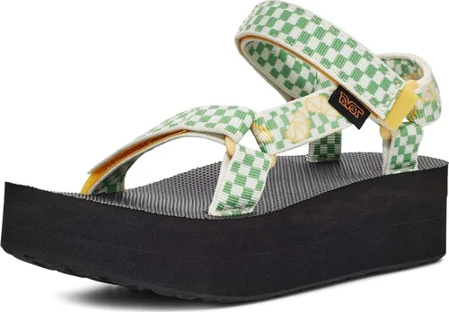 Vista 32 de Sandalia Teva de plataforma universal para mujer Balance Oliva Quemada