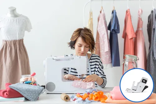 Vista 6 de TISEKER Adaptador de vástago bajo a presión para hermano, cantante, Janome, Babylock, Toyota, Kenmore, nuevo hogar, máquina de coser de caña baja