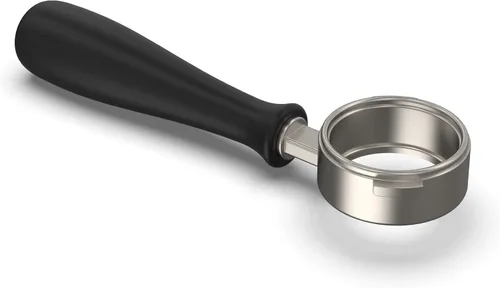 Vista 5 de Rancilio Silvia Portafiltro sin fondo de 2.283 in – Portafiltro italiano auténtico con cesta de 3 tazas. Se adapta a máquinas de espresso domésticas