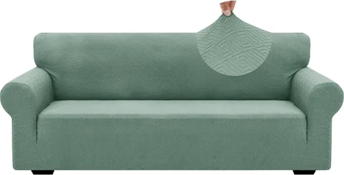 Vista 81 de ZNSAYOTX 1 Funda de silla Jacquard para sala de estar, funda de silla de alta elasticidad con brazos, antideslizante, apta para mascotas, funda