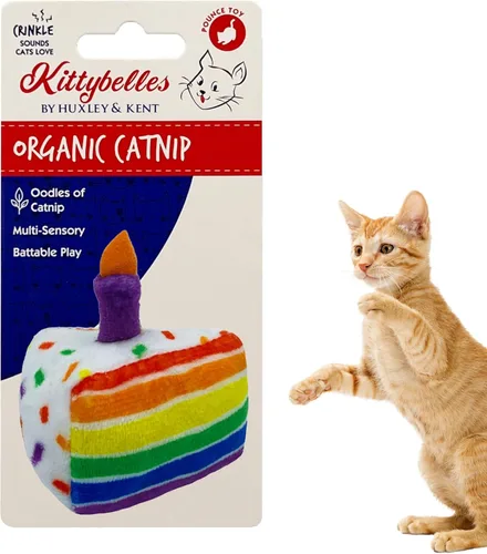 Vista 30 de Huxley & Kent Juguete de Peluche para Gatos - Juguete Interactivo de Hierba Gatera para Gatos y Gatitos - Suave con Crujido y Hierba Gatera