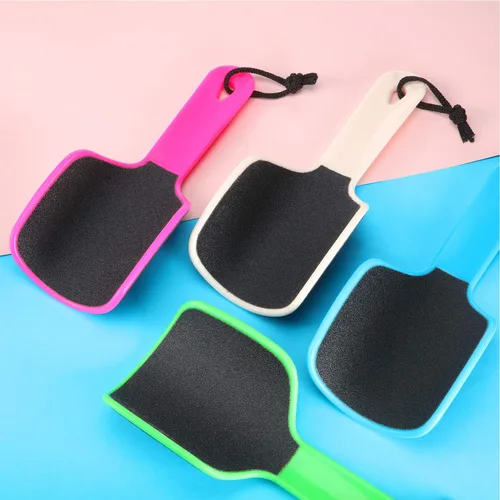 Vista 5 de Mudder 4 piezas de lima curvada en forma de U, removedor de callos de pie de doble cara, colosal para grano, exfolia elimina la piel muerta, 4