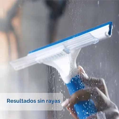 Vista 3 de Unger Professional Connect and Clean - Escobilla de ducha para vidrio y azulejos de 10 pulgadas, compatible con poste roscado estándar, suministros