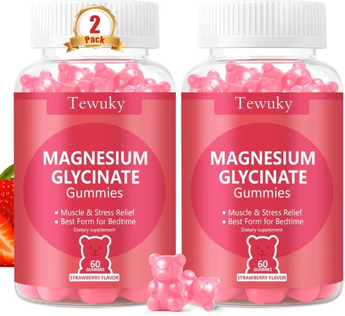 Vista 11 de Gomitas de glicinato de magnesio 500mg, sin azúcar para adultos y niños, gomitas de magnesio para dormir, estrés y alivio muscular, apoya la salud