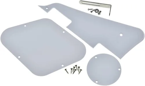 Vista 16 de KAISH Abalone Pearl LP - Placa trasera para guitarra con soporte de níquel de acero y tornillos de montaje para EE. UU