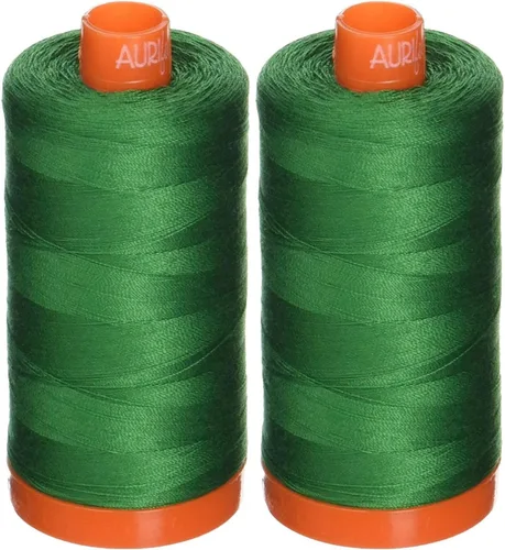 Vista 13 de Aurifil Mako 50wt Hilo 2 Carretes Grandes (Aluminio (2615))