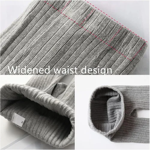 Vista 7 de Juebm 35Packs Baby Girl Tights Cable Knit Footless Leggings Stockings Solid Cotton Pantyhose for Infant Toddler 0-4T