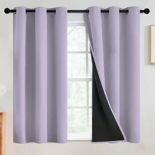 Vista 87 de SimpleHome - Cortinas opacas 100% para recámara, cortinas de ventana con ojales beige, con aislamiento térmico, cortinas de oscurecimiento