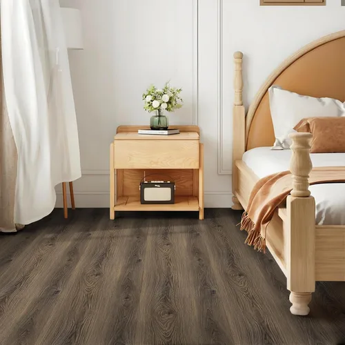 Vista 4 de Dureidos Azulejos de Piso para Despegar y Pegar: Rollo de Vinilo Impermeable de 11.8" x 138", Autoadhesivo Fácil de Instalar, Pegatina de Azulejo