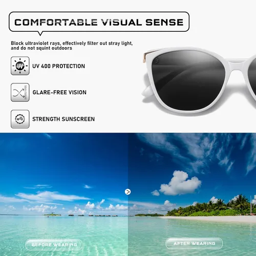Vista 79 de Gafas de sol de moda ojo de gato para las mujeres moda Cateye UV400 protección gafas CL22017