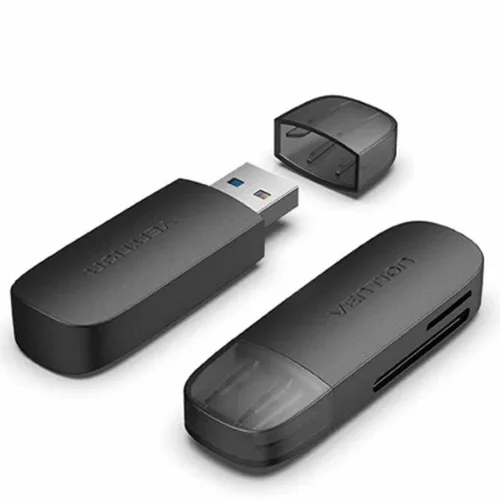 Vista 3 de Lector de Tarjetas Externo Vention CLGB0 Negro
