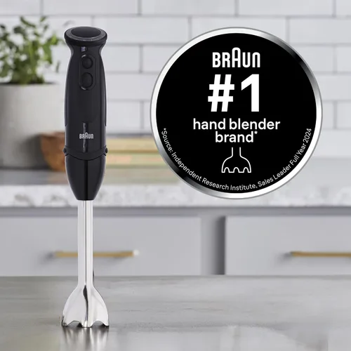 Vista 5 de Braun MQ5000 Vario - Batidora de mano de inmersión de 21 velocidades con Turbo Boost, cuchillas de acero inoxidable, control de salpicaduras
