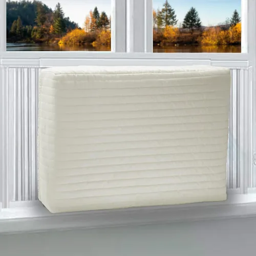 Vista 8 de Homydom Cubierta de aire acondicionado de ventana para interiores, cubiertas de CA para unidad de pared interior de 17 x 13 x 3.5 pulgadas