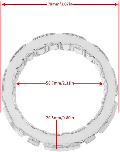 Vista 3 de Embrague de arranque para Yamaha 5VK-15590-00, 5LP-15590-10, para Yamaha MT03 MT-03 /XT660R/XT660X/XT660Z Tenere, YFM700R Raptor 700, YFM660R Raptor