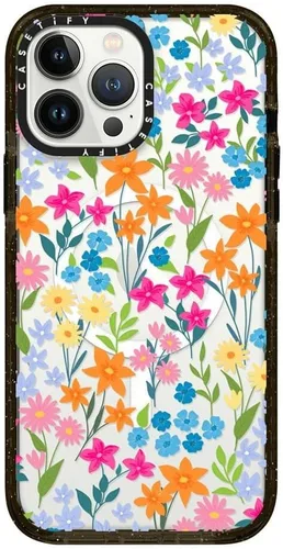 Vista 191 de CASETiFY Impact - Funda para iPhone 13 [protección contra caídas de 6.6 pies/compatible con Magsafe] Black Kingsnake, color negro transparente