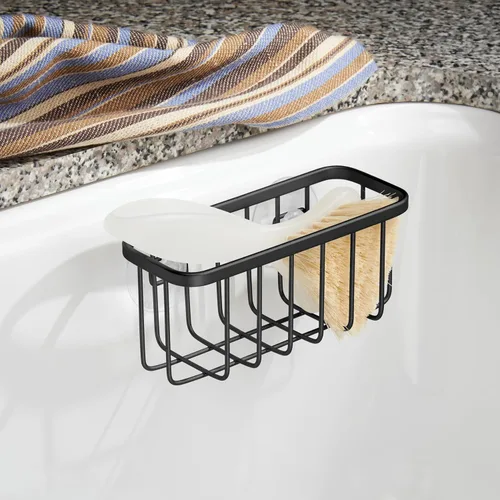 Vista 23 de InterDesign Gia ventosa para cocina, Acero inoxidable, Pulido, normal