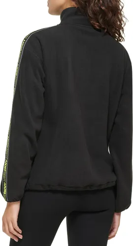 Vista 4 de DKNY Sudadera con capucha y logotipo de manga para mujer