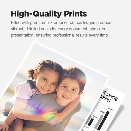 Vista 3 de Cartuchos de tinta de rendimiento estándar remanufacturados para Epson T125 LD: negro T1251, cyan T1252, magenta T1253, amarillo T1254., 5 por