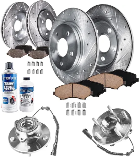 Vista 58 de Detroit Axle - Rotores de freno para Toyota Avalon 2020-2021 Camry 2020-2024, repuesto de rotores de freno de disco perforados y ranurados: rotor